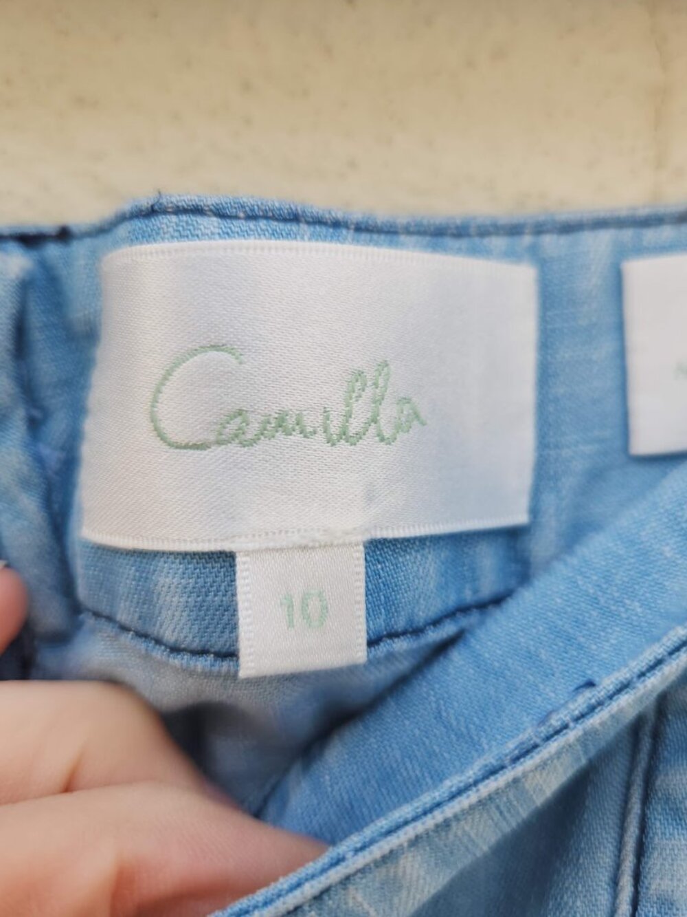 CAMILLA Embroidered Chambray Kimono Jacket and Pants Set - Picture 9 of 10